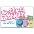 Signmission Cotton Candy In A Cup Banner Concession Stand Food Truck Single Sided B-60 Cotton Candy In A Cup19